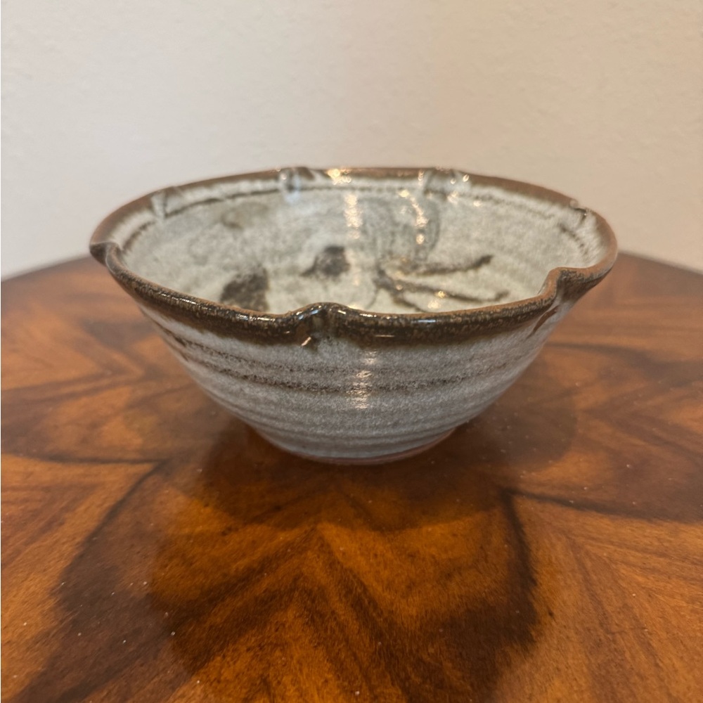 Joan Glasgow Elegant Studio Art Stoneware Bowl 7” - Picture 8 of 11
